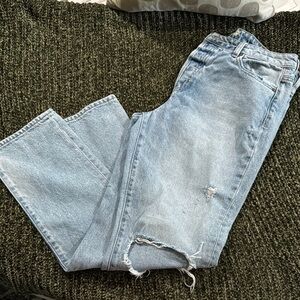 Light Blue Distressed Women's Jeans